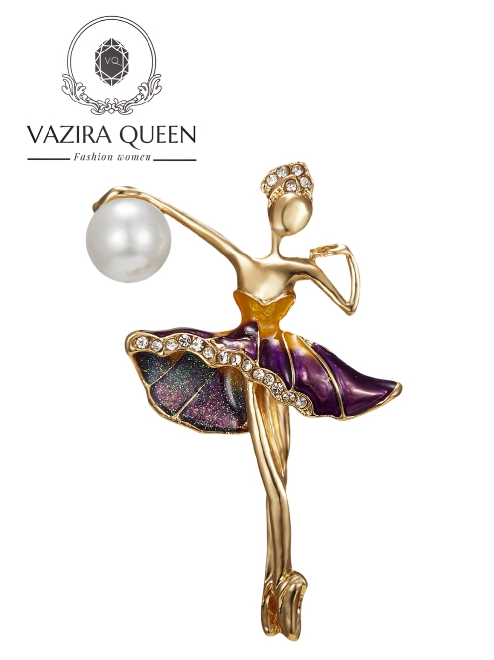 VQ Girl Brooch